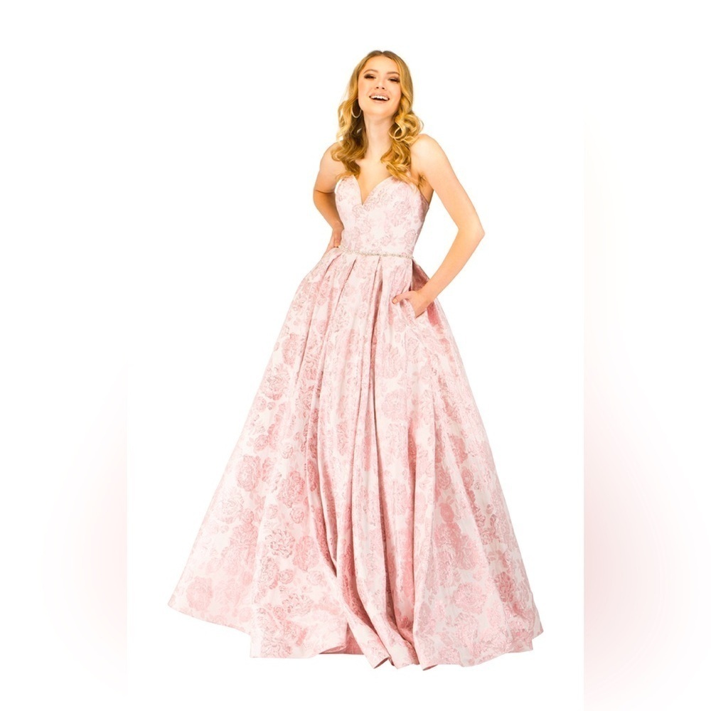 NWT LUCCI LU Gown 28806 Rose 4